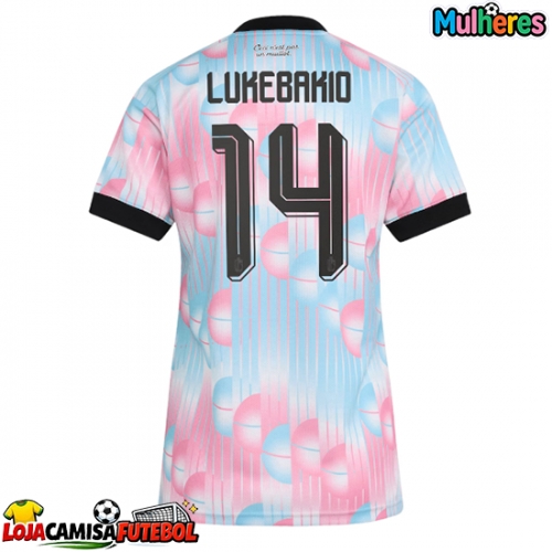 Camisa de Futebol Bélgica Dodi Lukebakio #14 Equipamento Secundário Mulheres Mundo 2026 Manga Curta